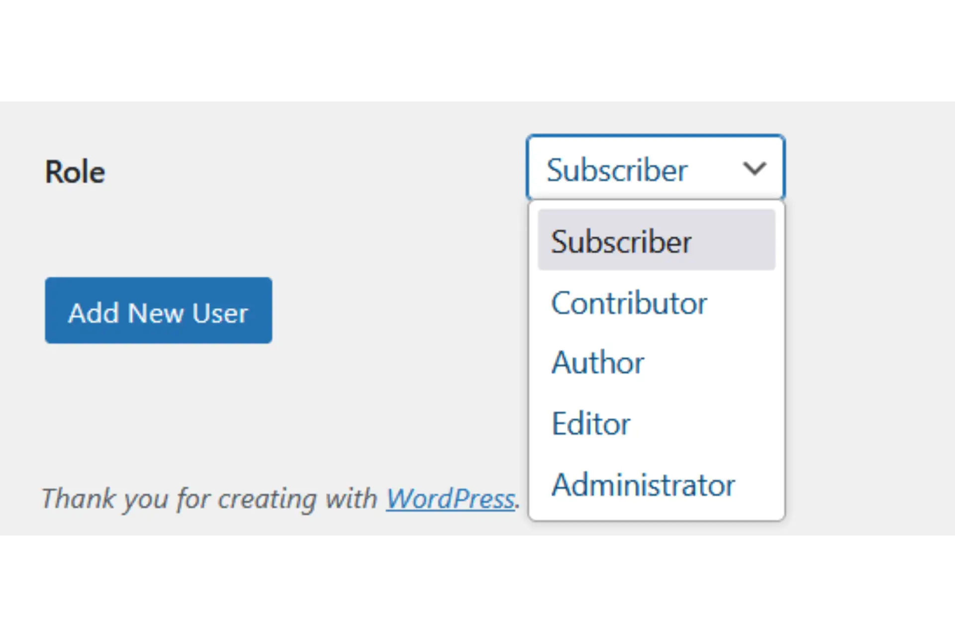 WordPress user list