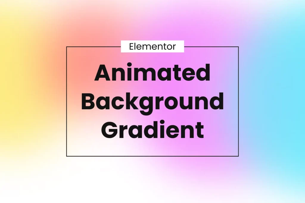 Image showing background gradient for Elementor with yellow, orange, pink, and blue